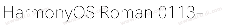 HarmonyOS Roman 0113字体转换